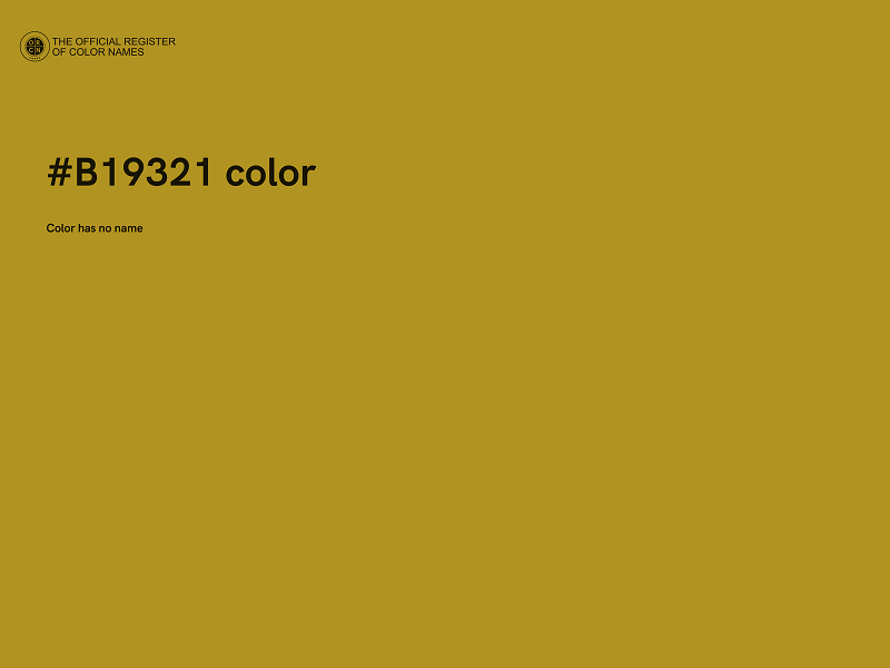 #B19321 color image