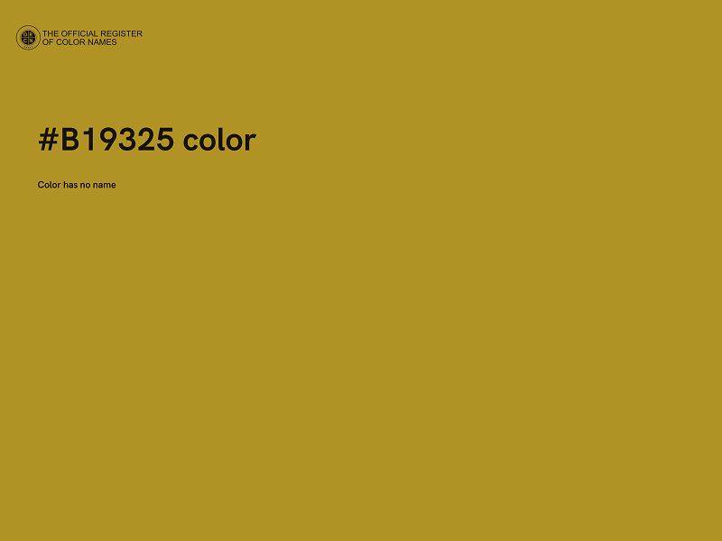 #B19325 color image