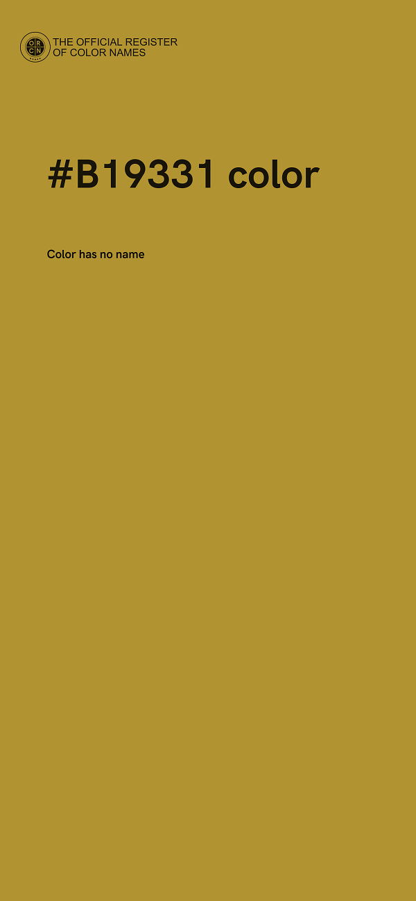 #B19331 color image