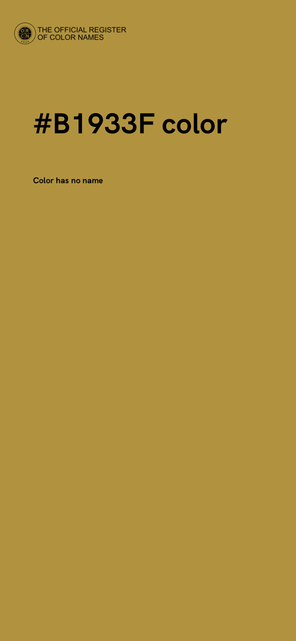 #B1933F color image