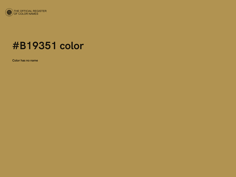 #B19351 color image