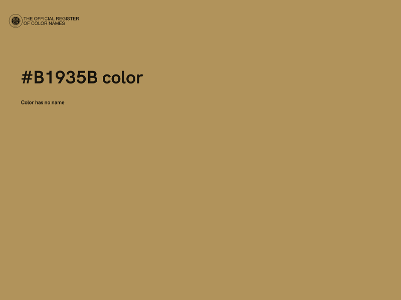 #B1935B color image
