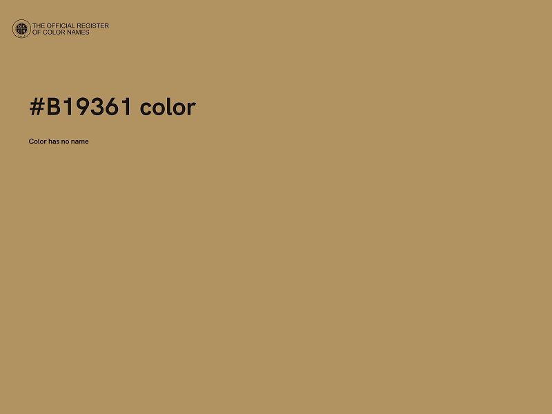 #B19361 color image