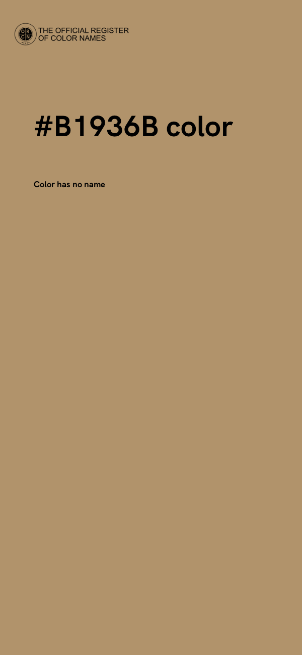 #B1936B color image
