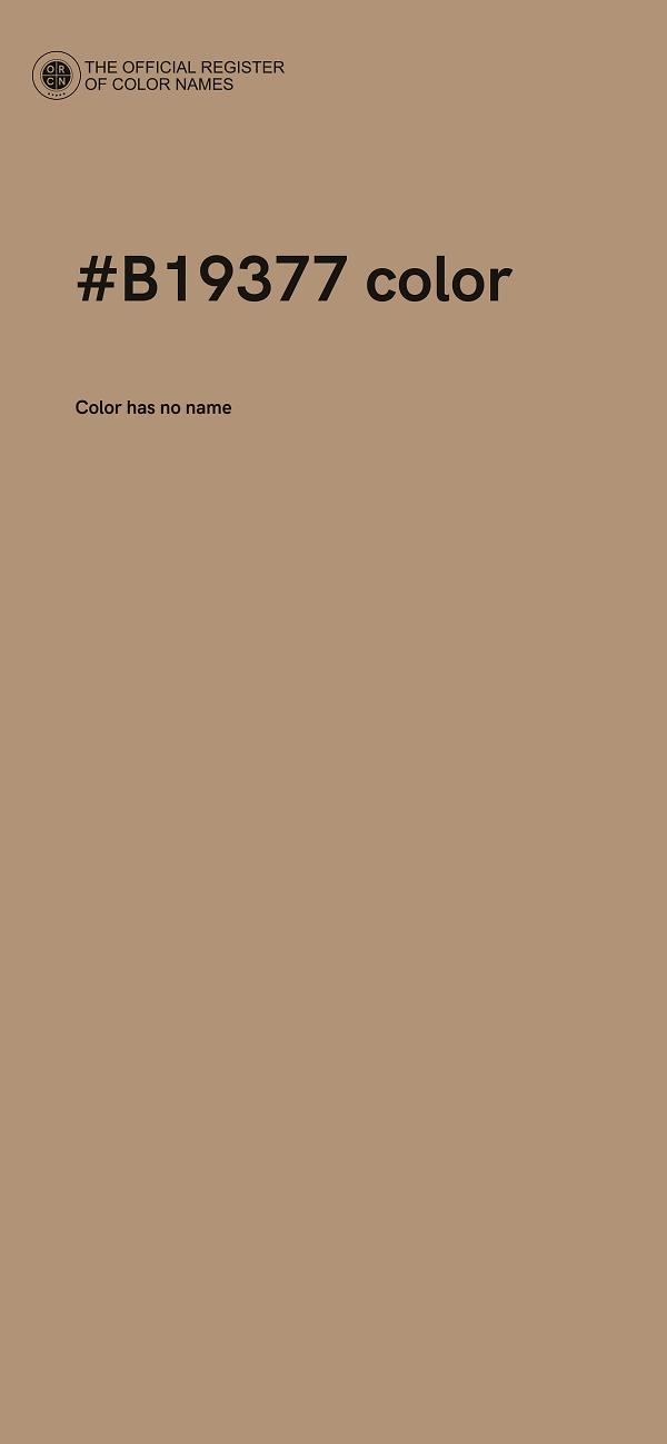 #B19377 color image