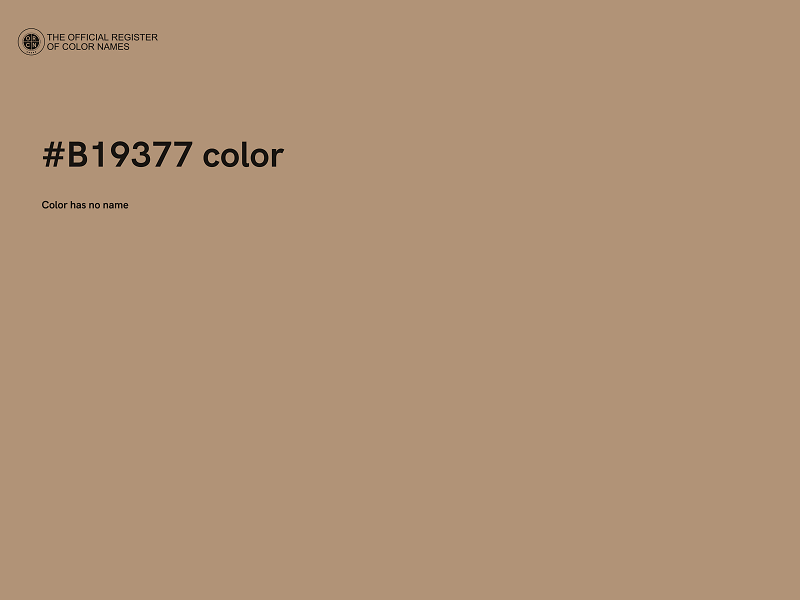 #B19377 color image