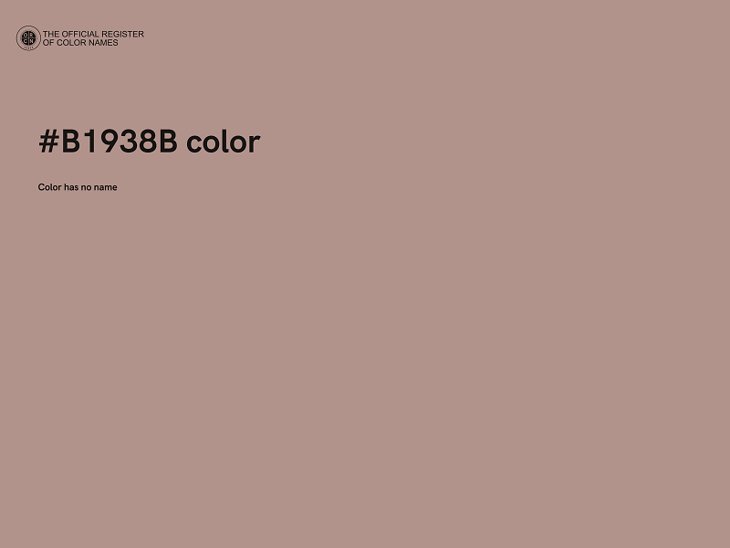 #B1938B color image