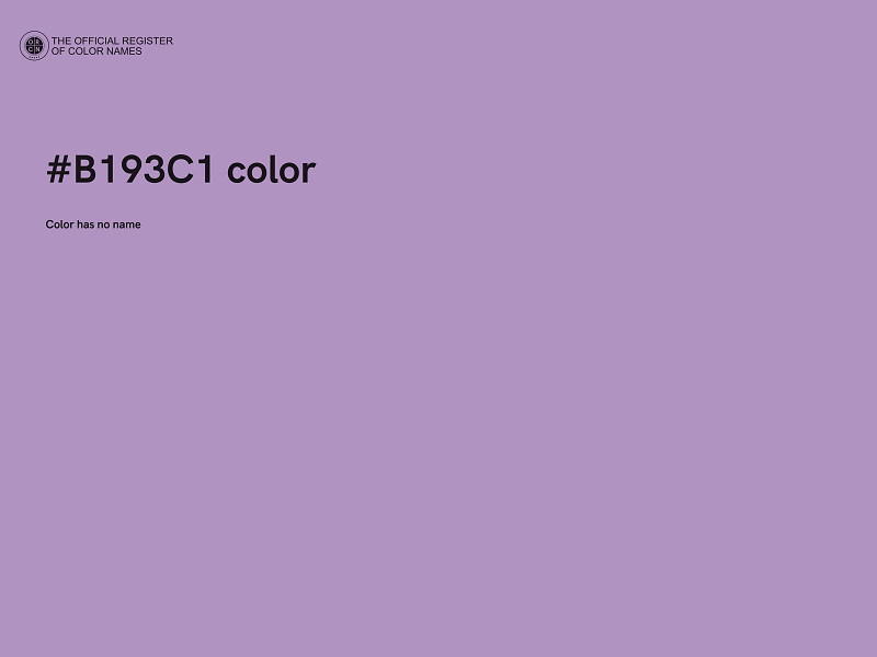 #B193C1 color image