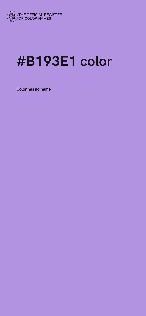 #B193E1 color image