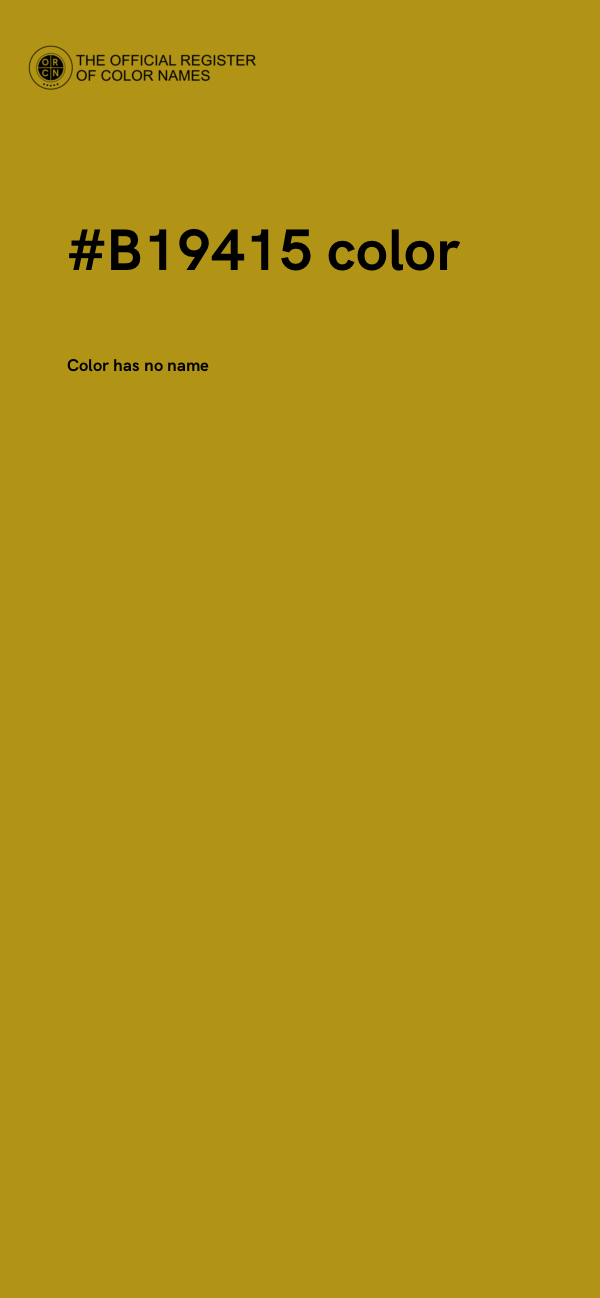 #B19415 color image