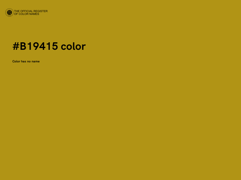 #B19415 color image