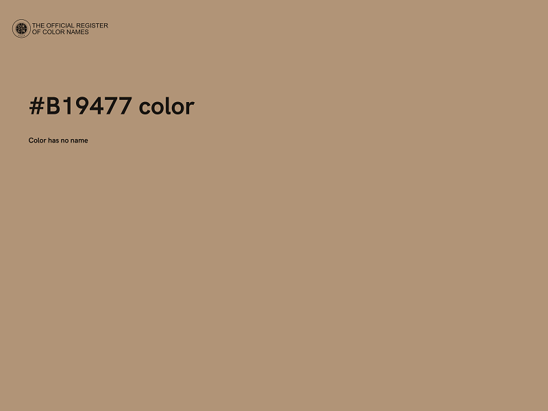 #B19477 color image