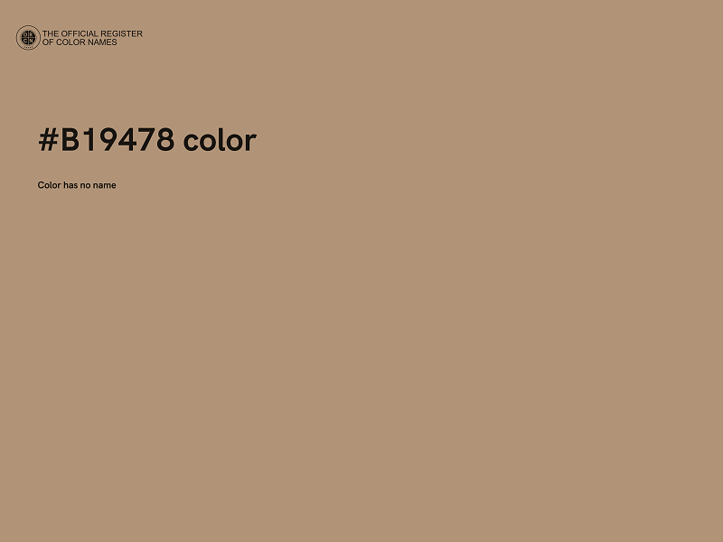 #B19478 color image