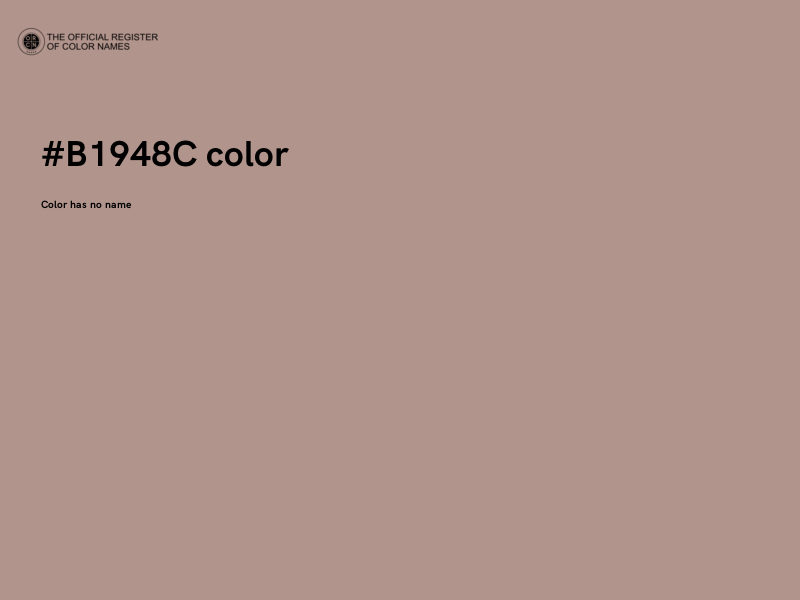 #B1948C color image