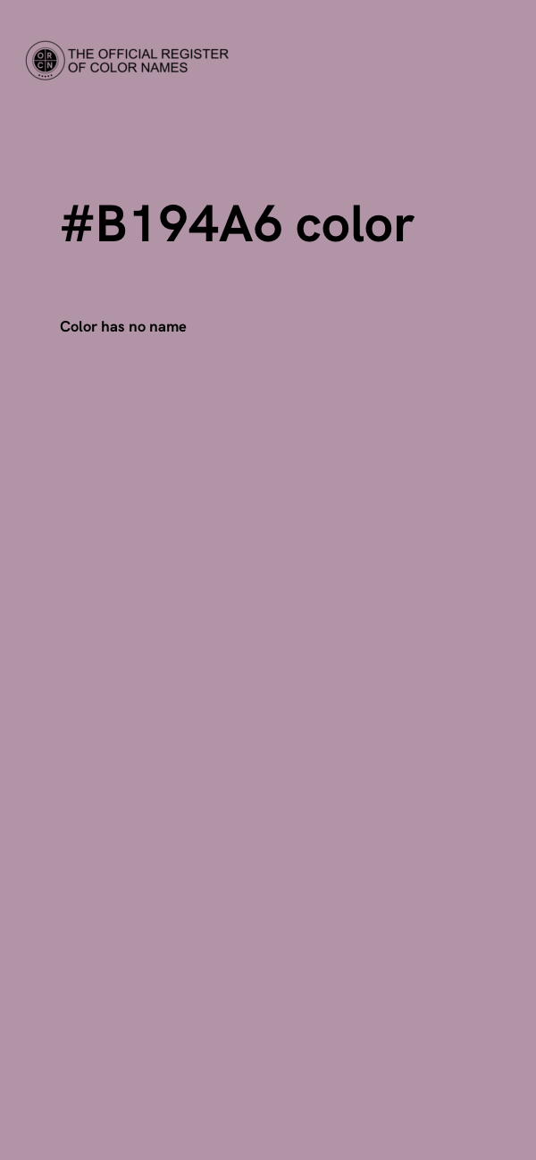 #B194A6 color image