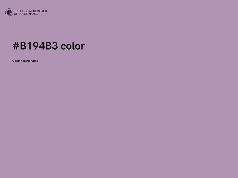 #B194B3 color image