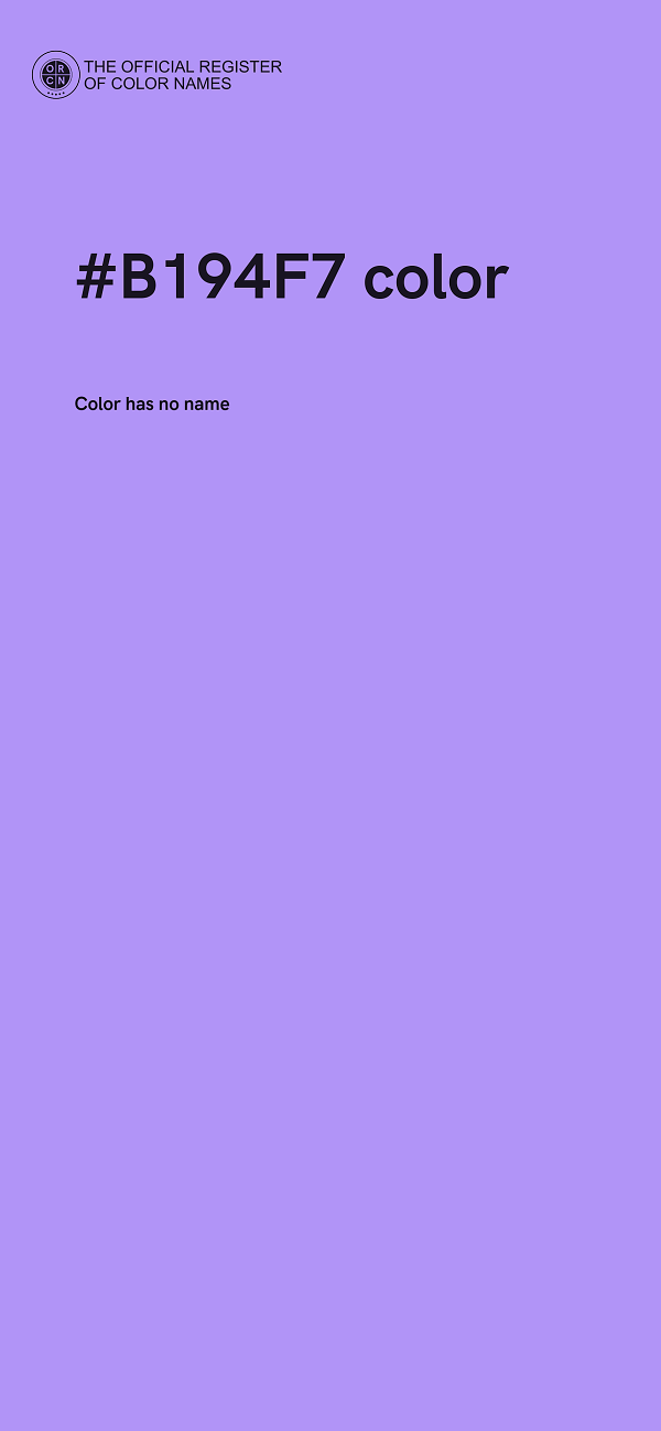 #B194F7 color image