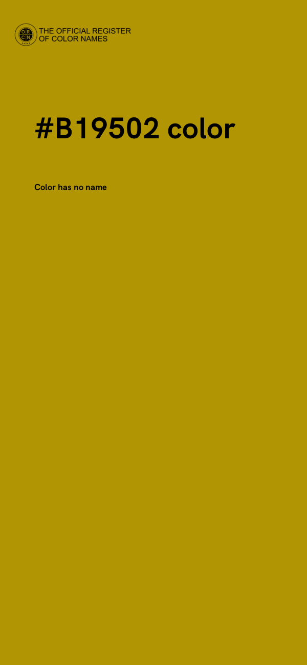 #B19502 color image