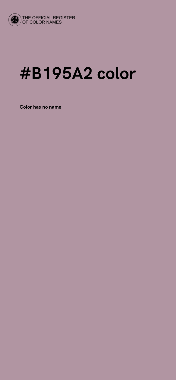 #B195A2 color image