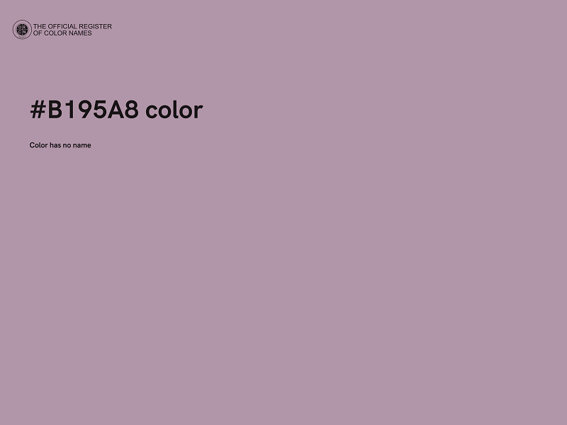 #B195A8 color image