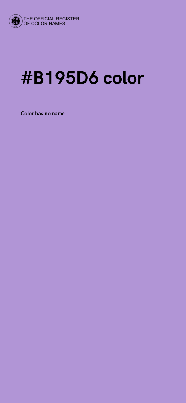 #B195D6 color image