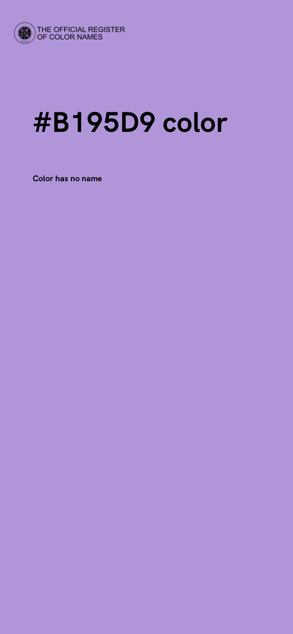 #B195D9 color image