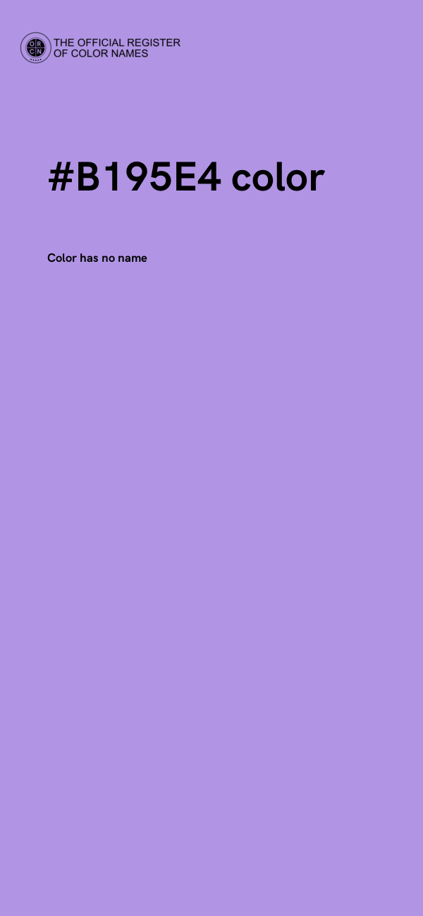 #B195E4 color image