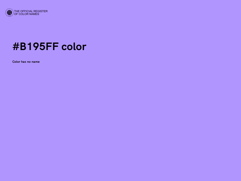 #B195FF color image