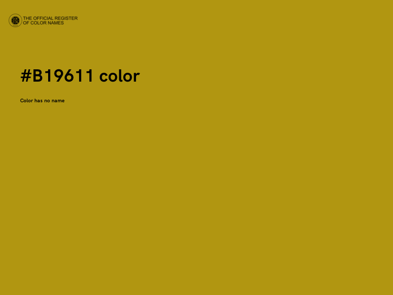 #B19611 color image