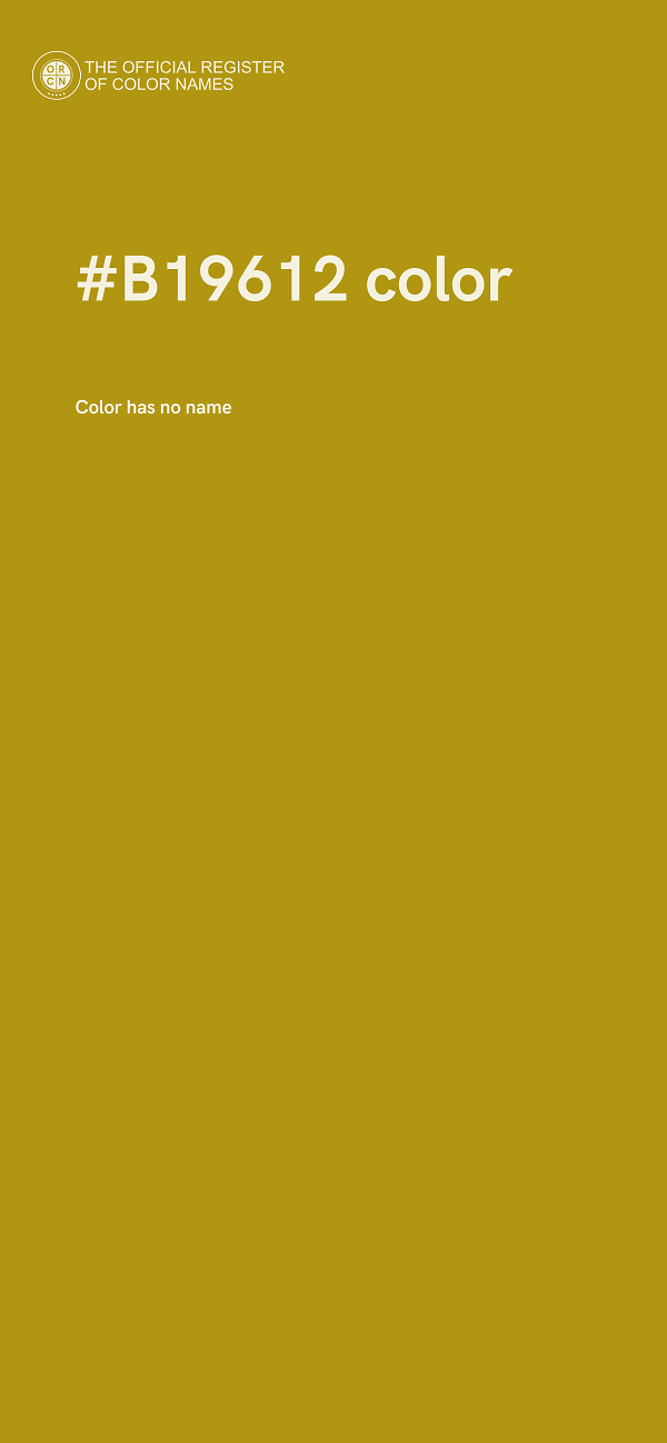 #B19612 color image