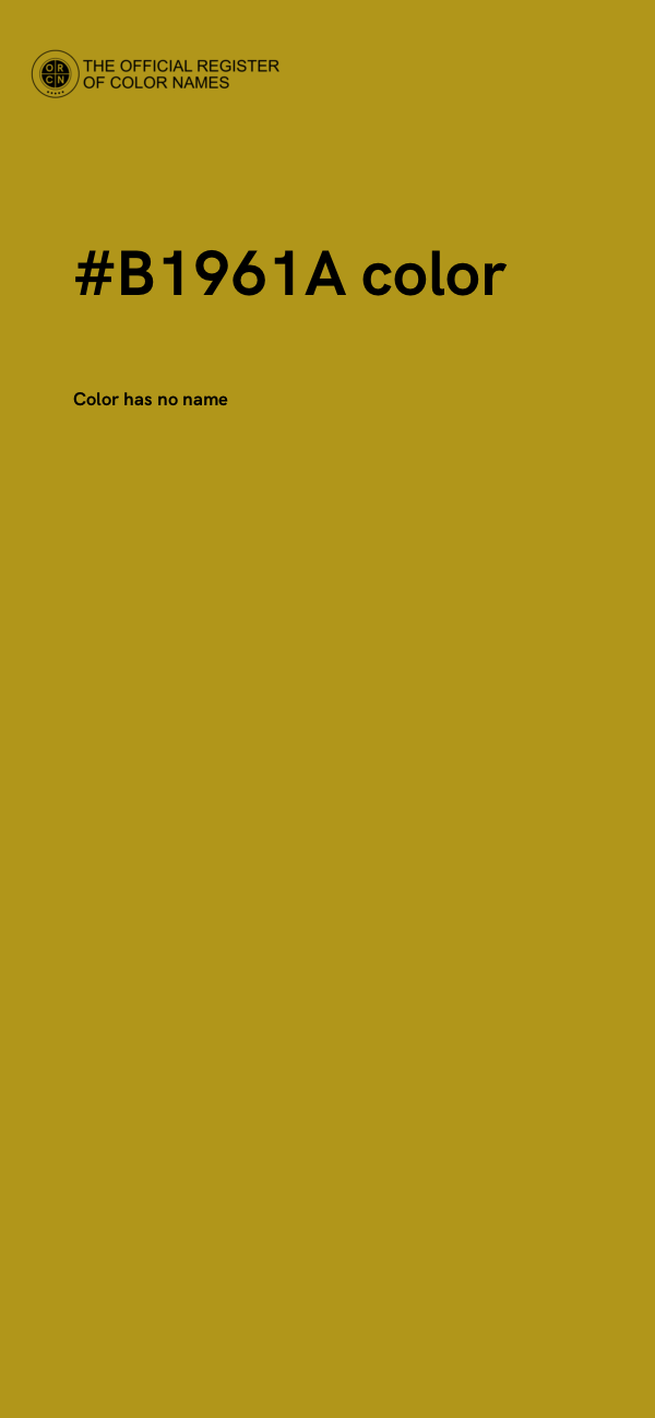 #B1961A color image