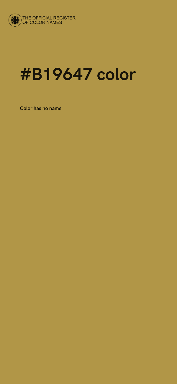 #B19647 color image