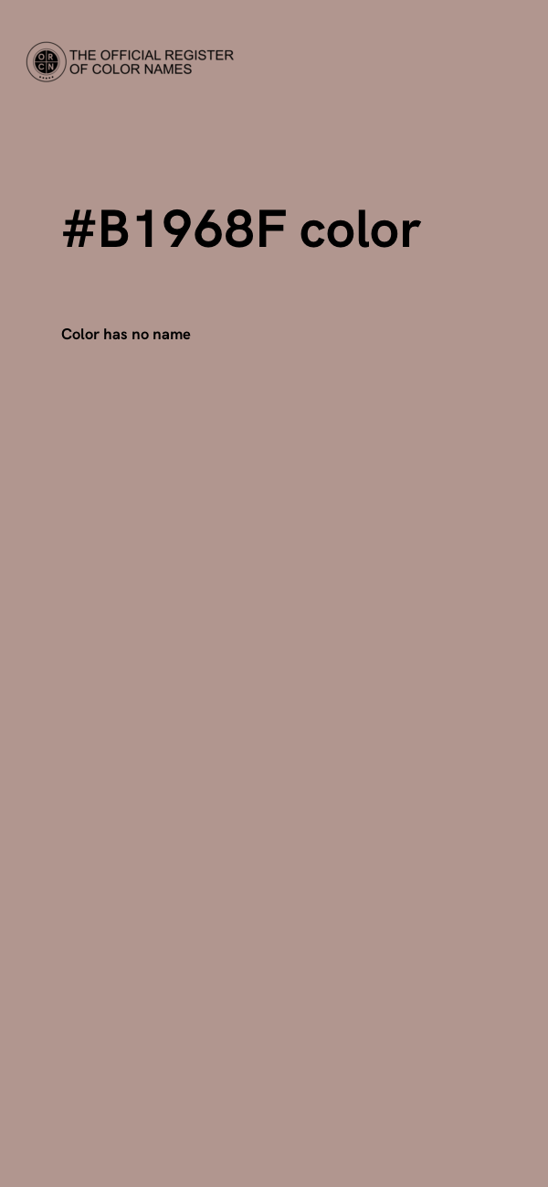#B1968F color image