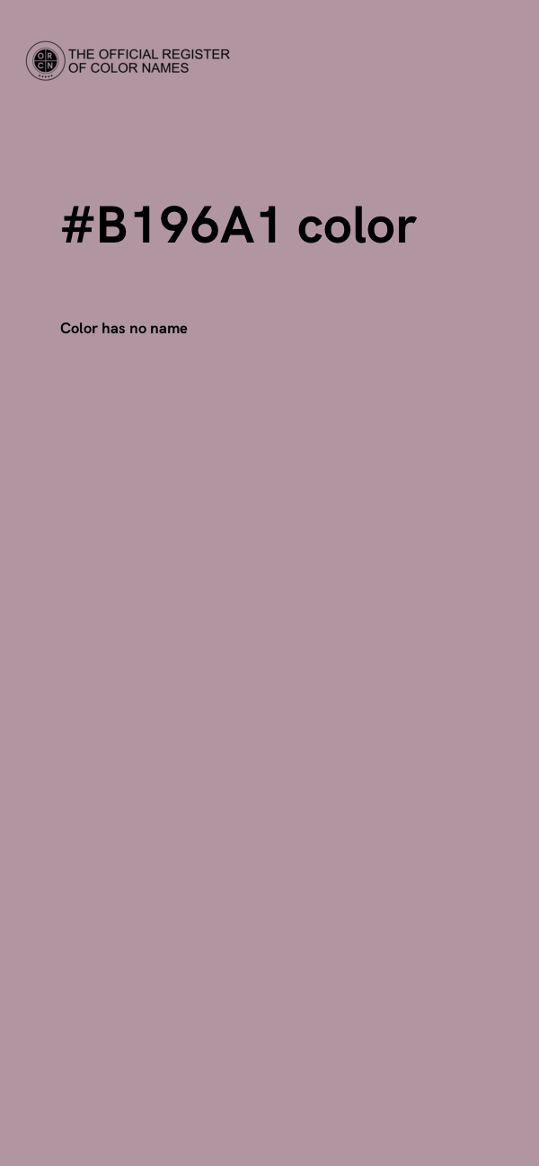 #B196A1 color image