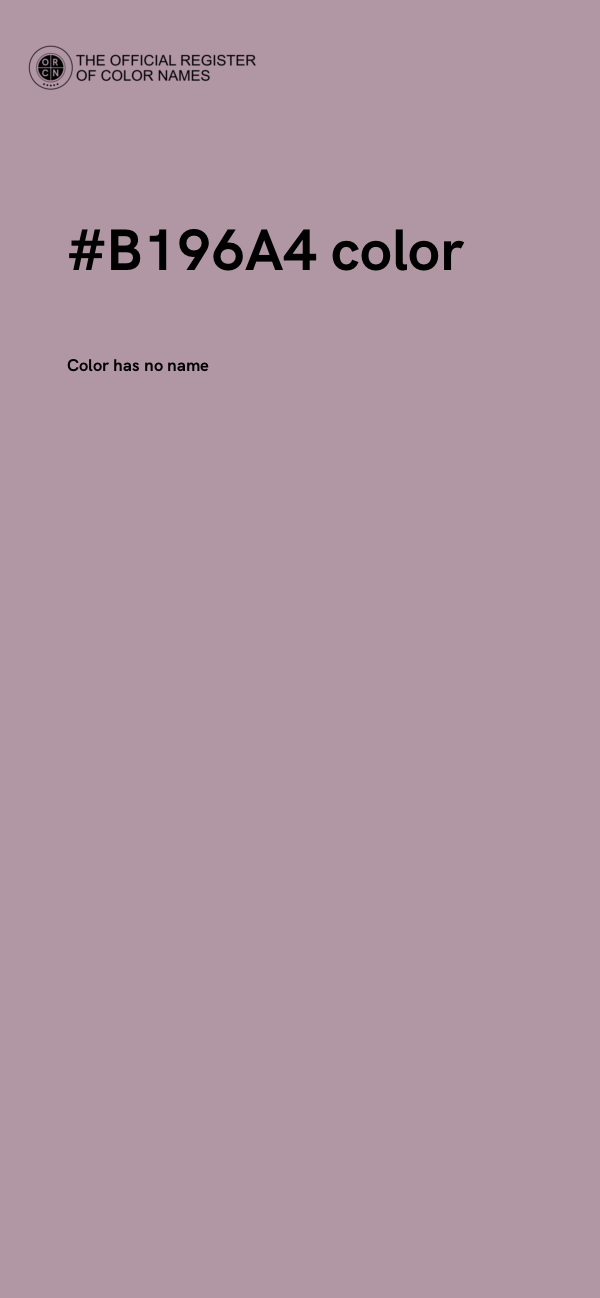 #B196A4 color image