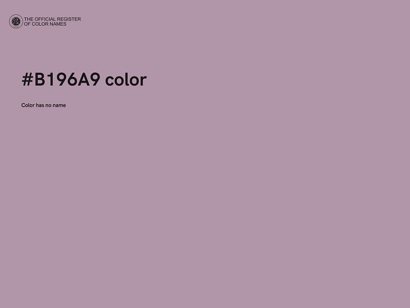 #B196A9 color image