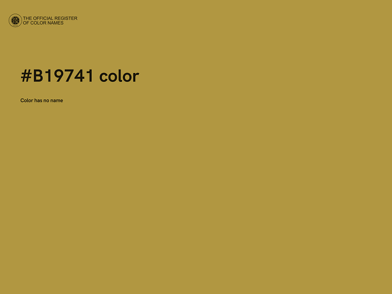 #B19741 color image