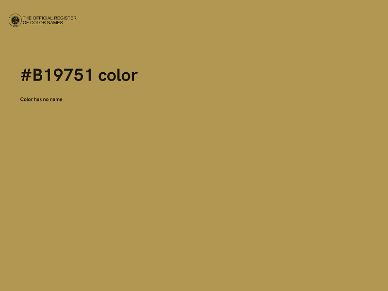 #B19751 color image