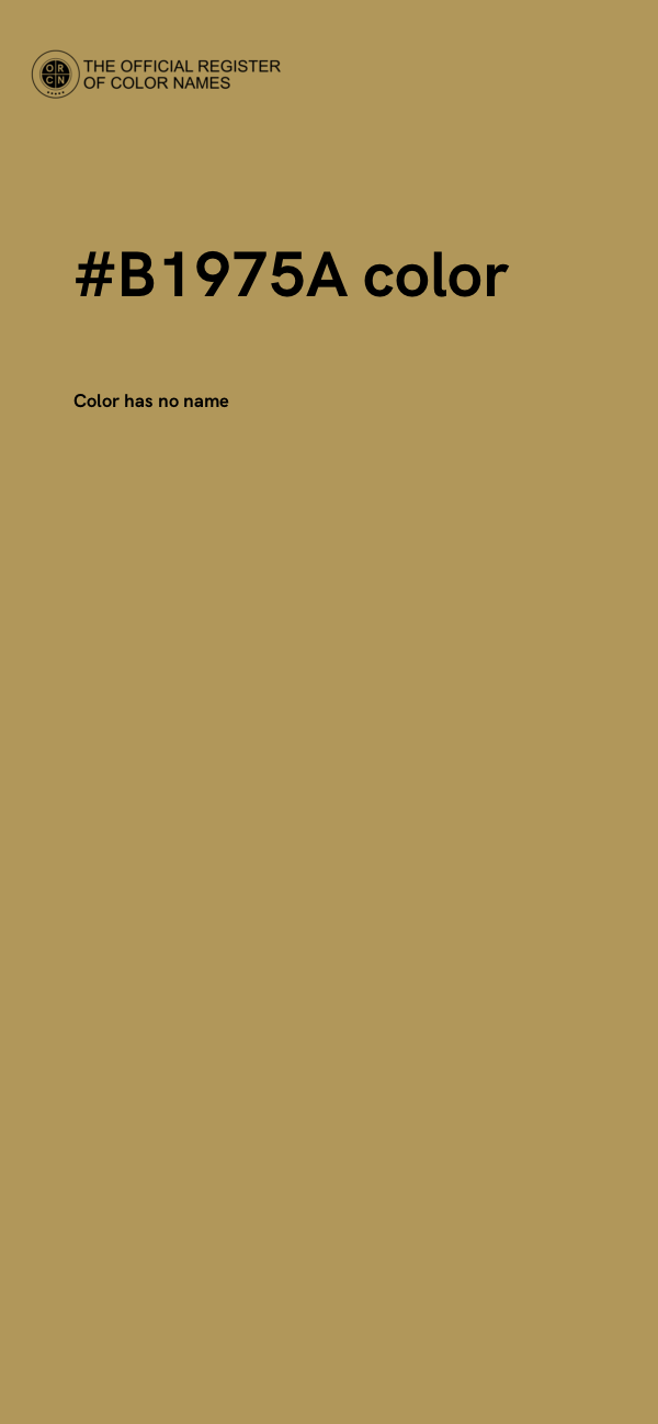 #B1975A color image
