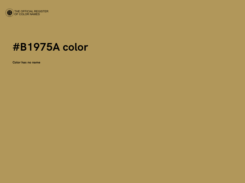 #B1975A color image