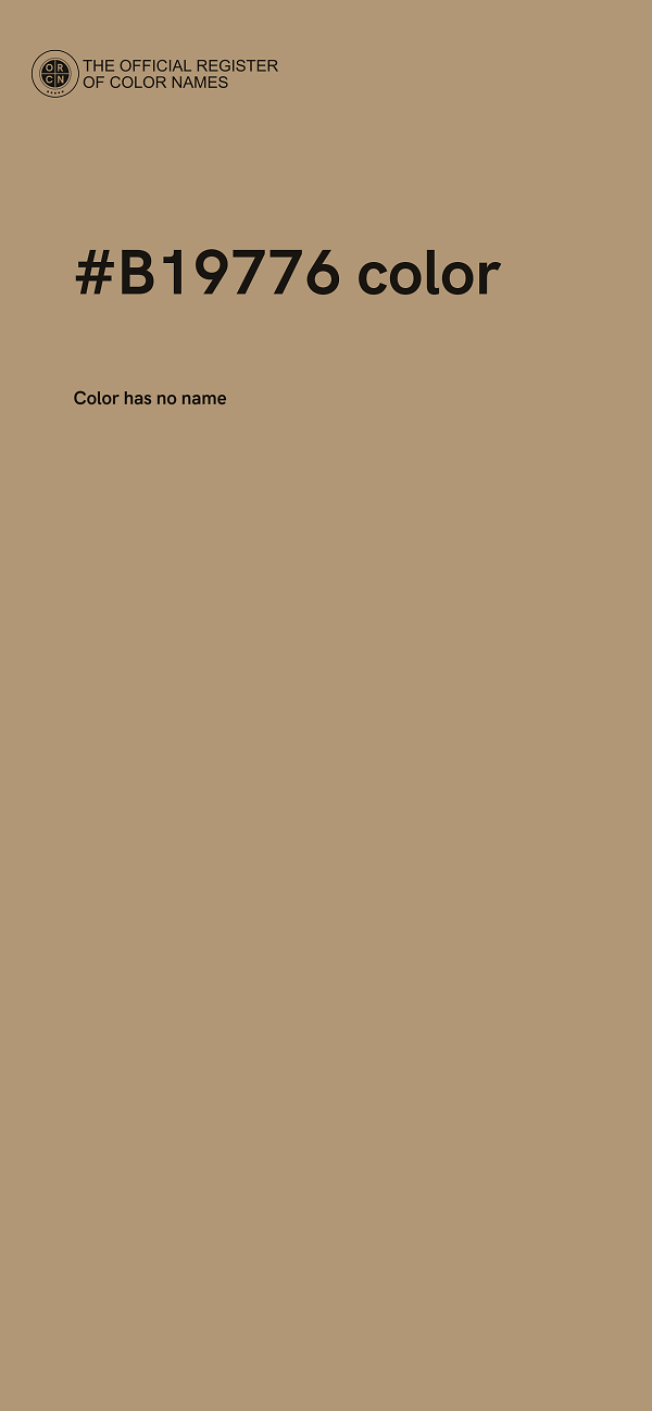 #B19776 color image