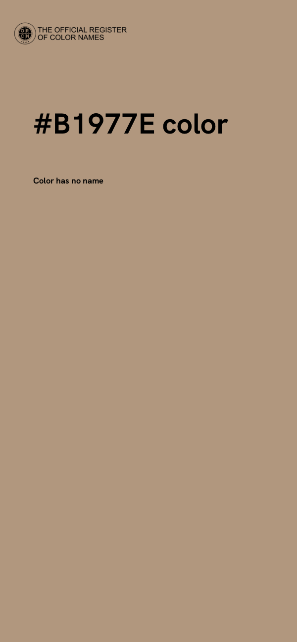 #B1977E color image
