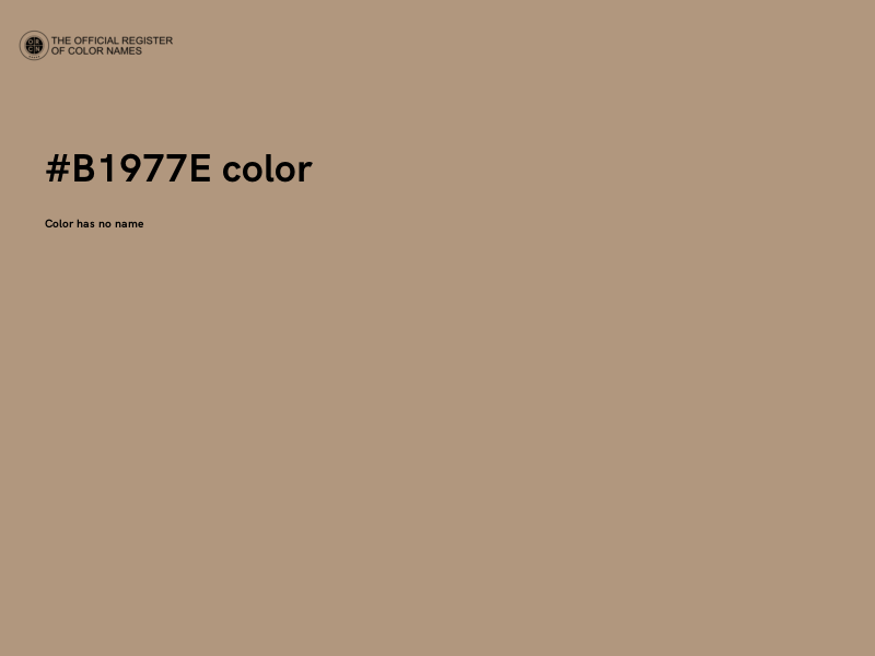 #B1977E color image