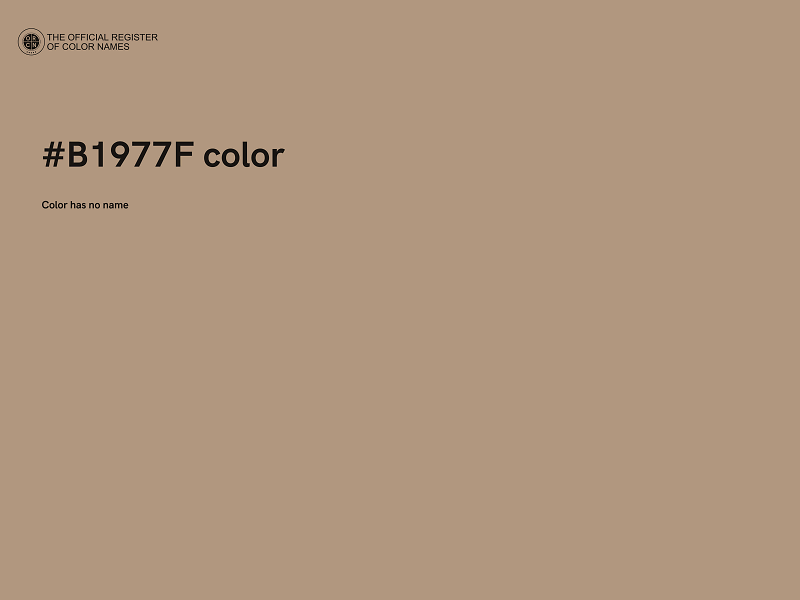 #B1977F color image