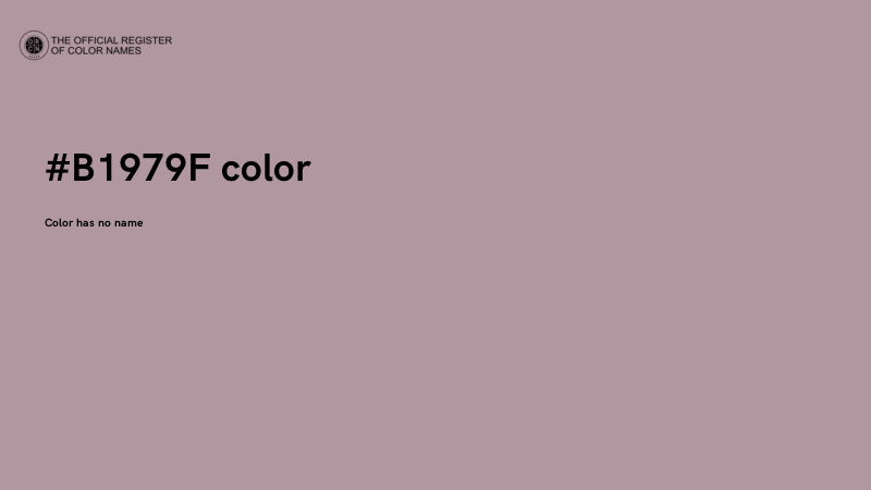 #B1979F color image