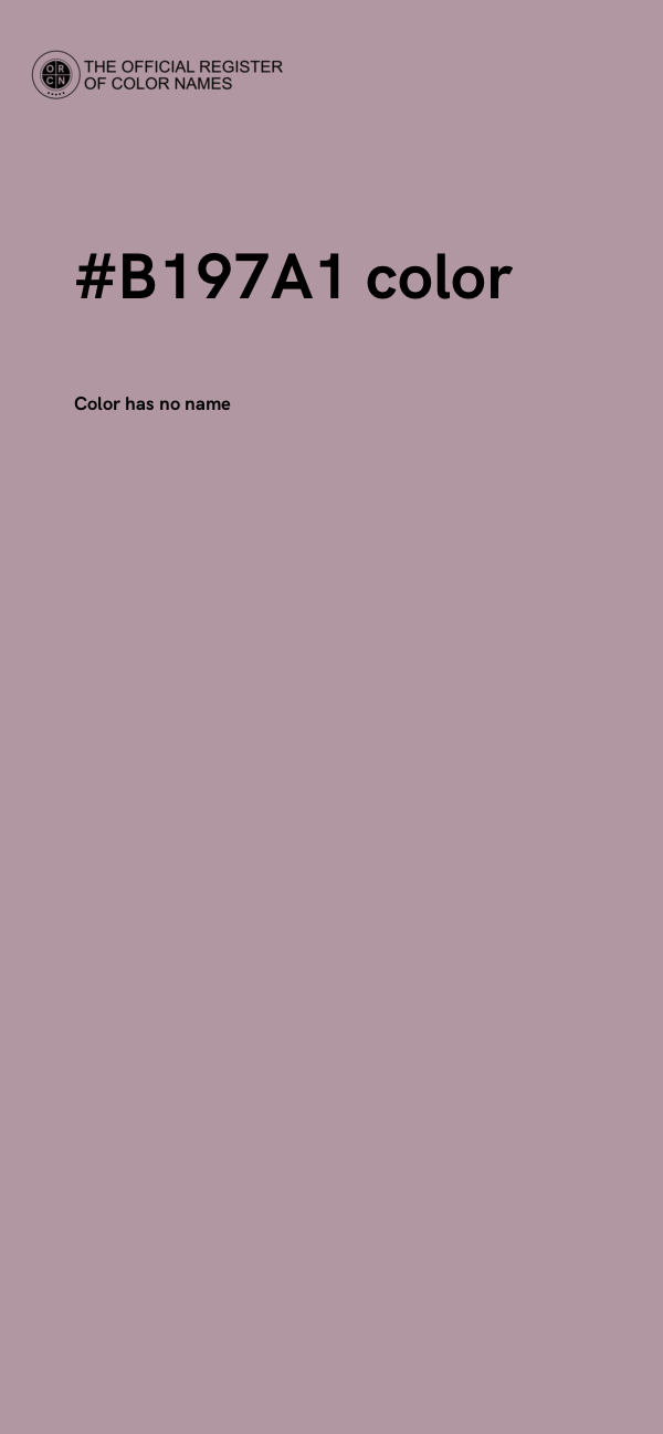 #B197A1 color image