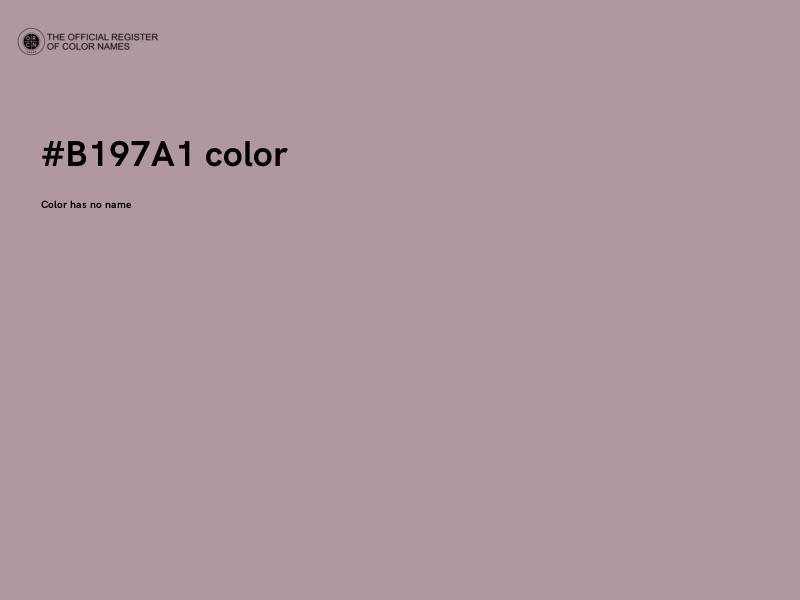 #B197A1 color image