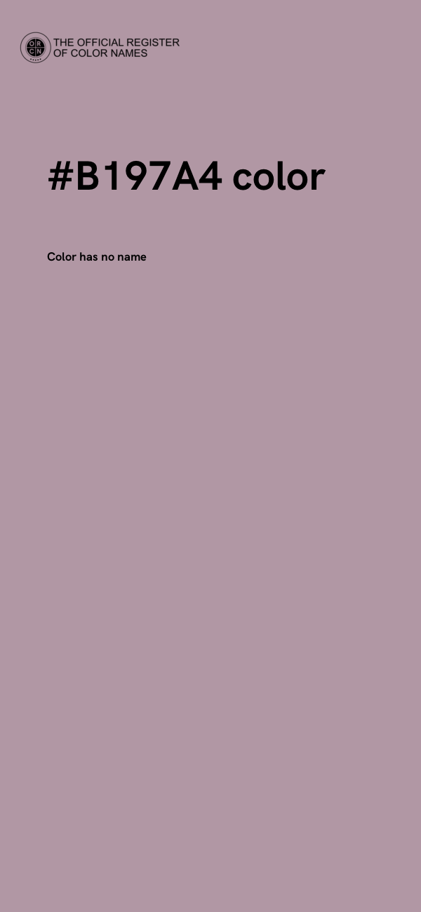 #B197A4 color image