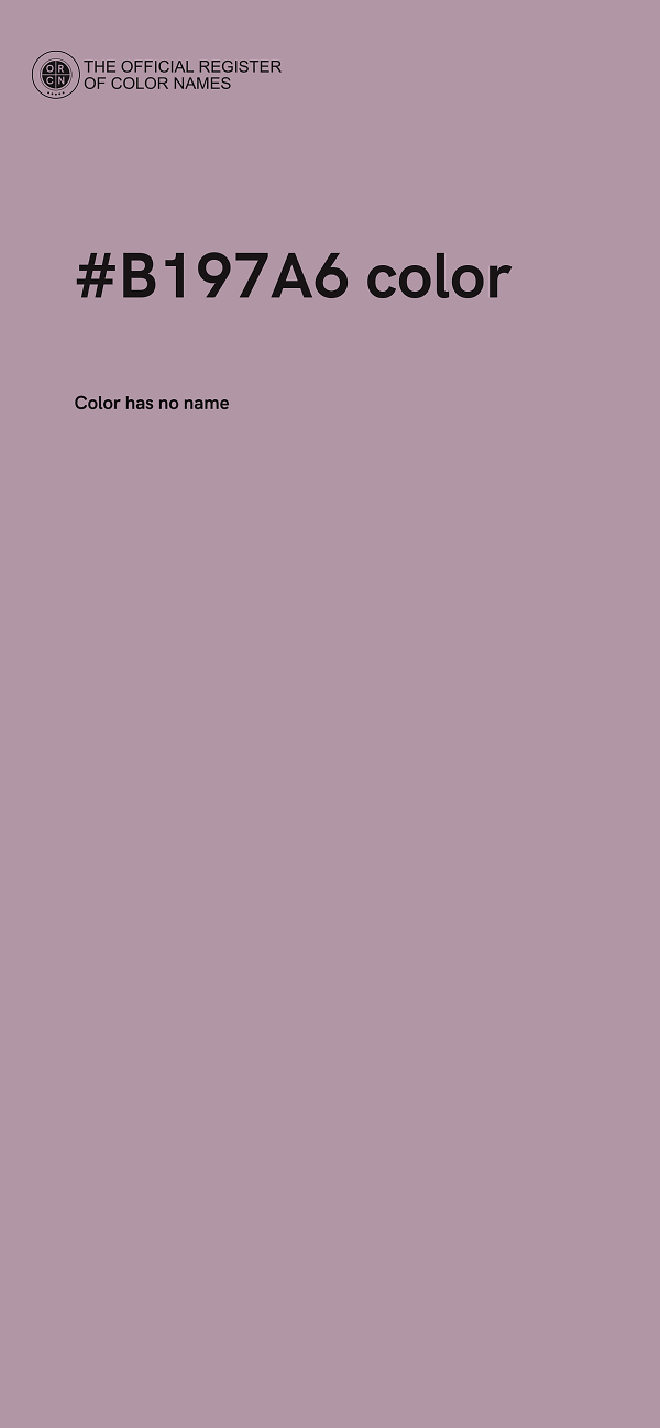 #B197A6 color image