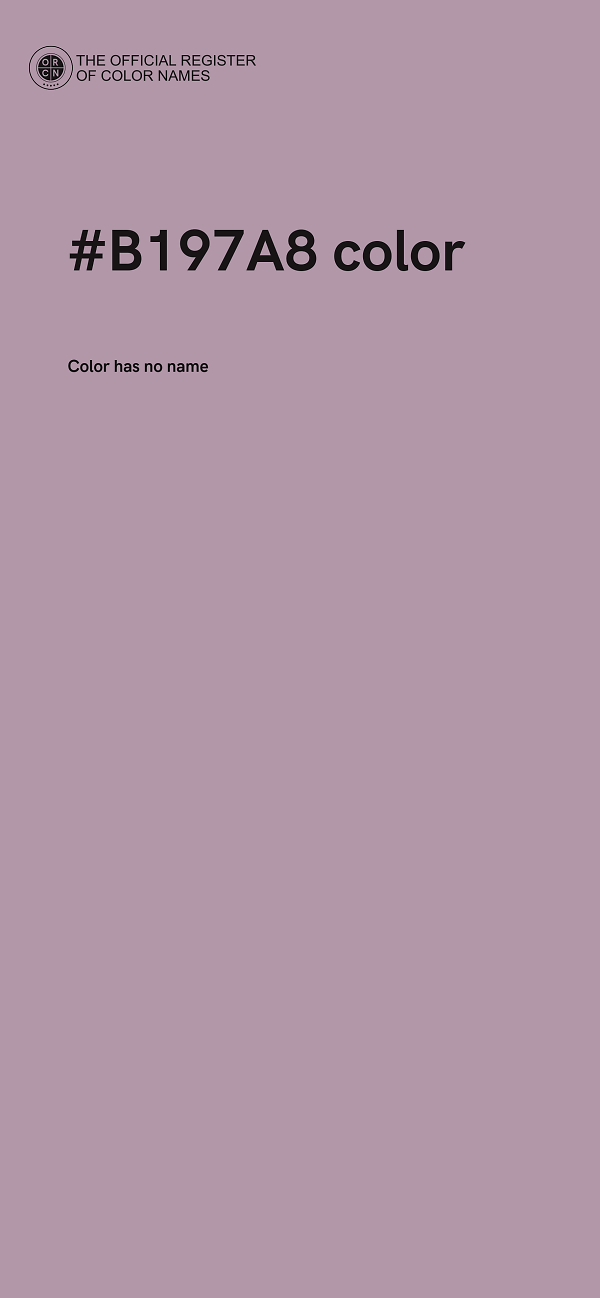 #B197A8 color image
